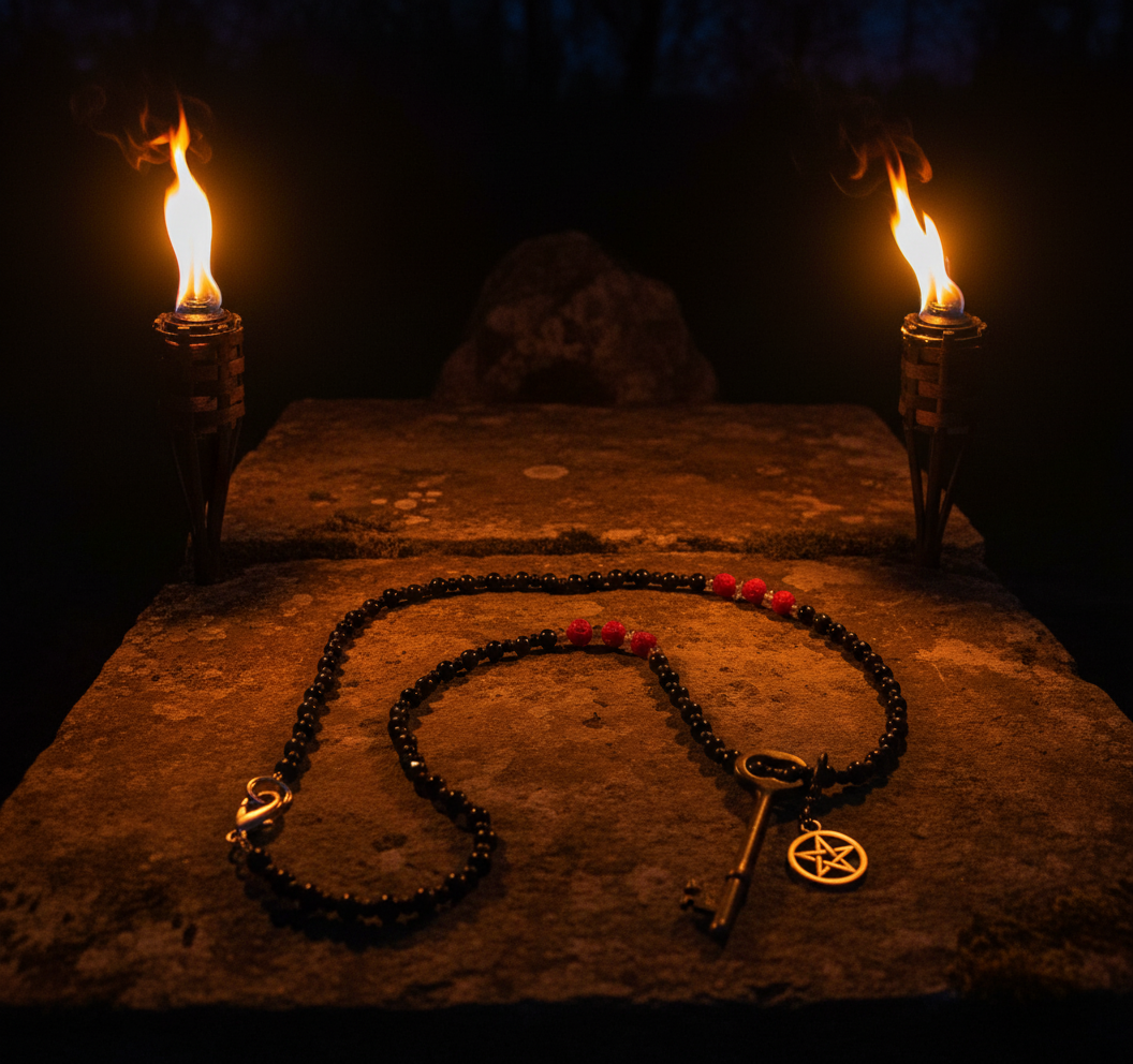 Hekate Talisman with Key and Pentacle