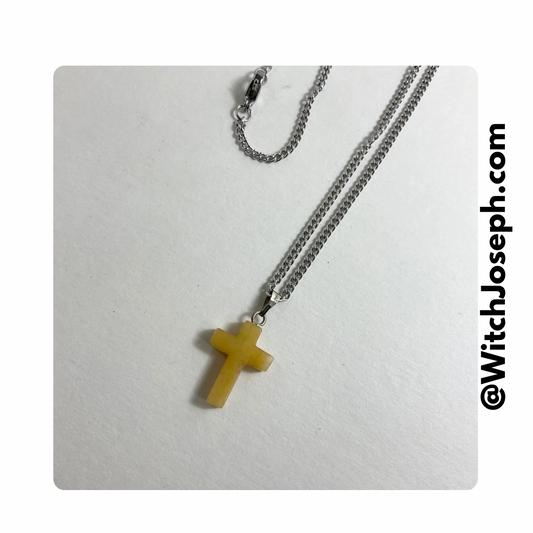 Yellow Cross Necklace