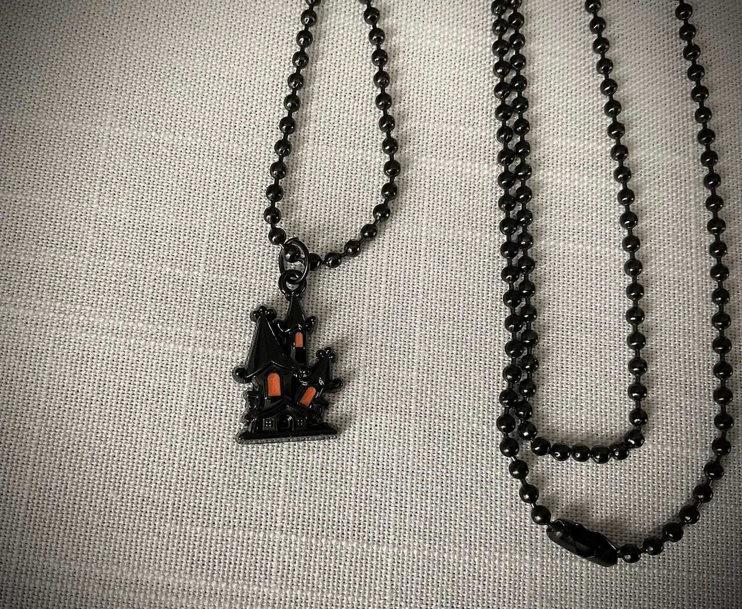 Haunted House Charm Necklace