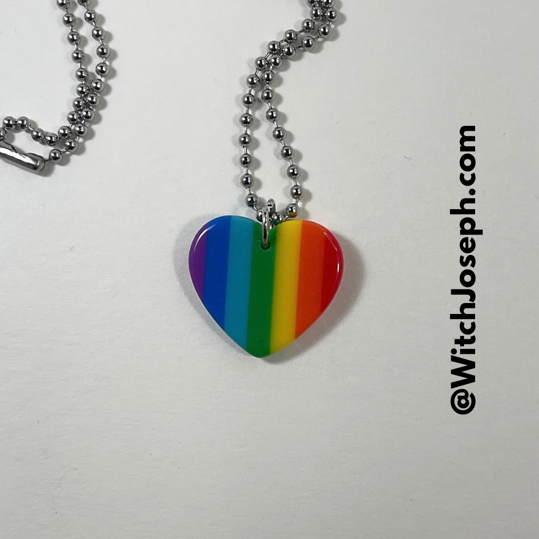 Rainbow Heart Charm