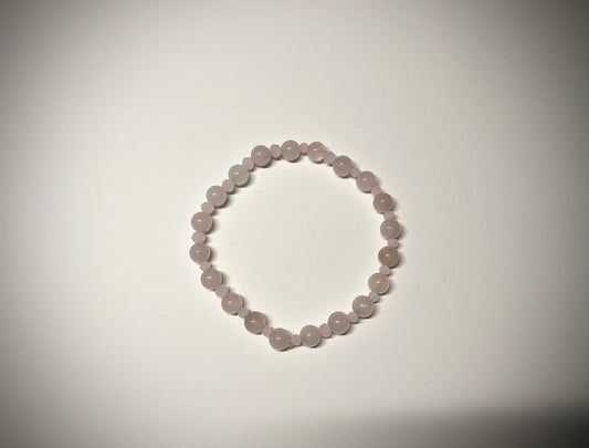 Rose Quartz Gemstone Stretch Bracelet