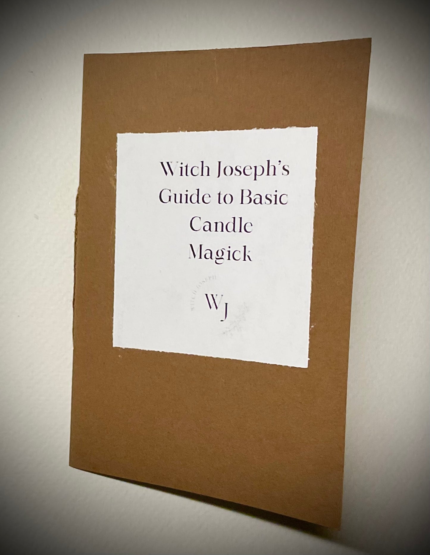 Witch Josephs Guide to Basic Candle Magick Zine