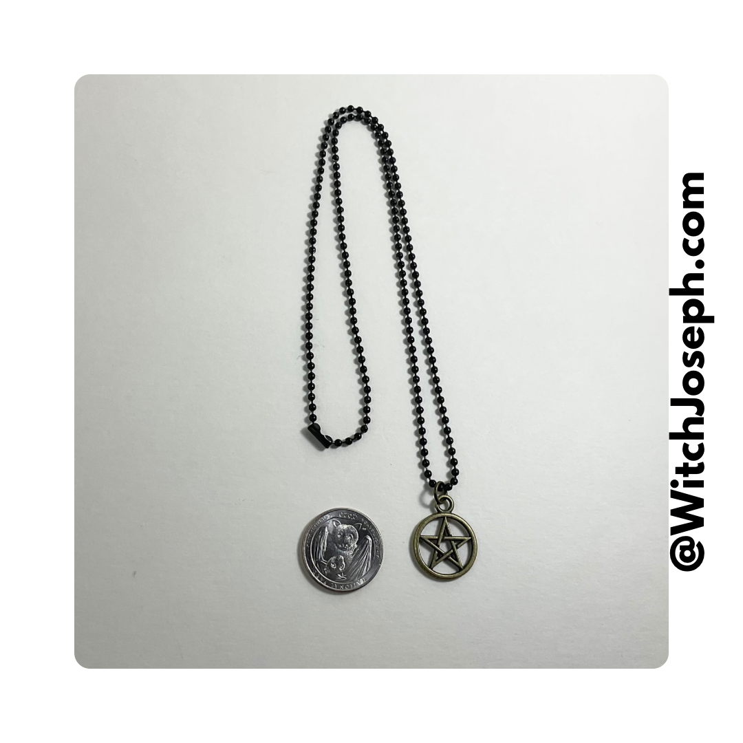 Bronze Tone Pentacle Charm