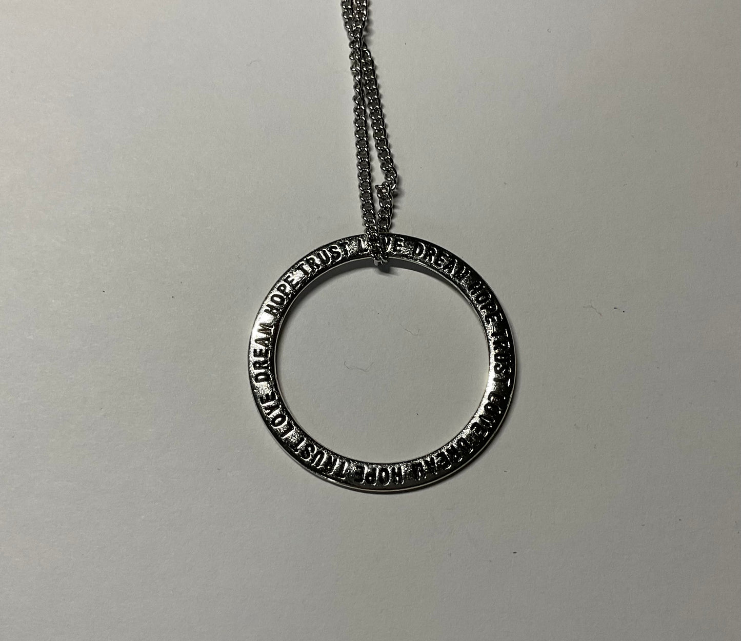 Dream Hope Trust and Love Charm Necklace