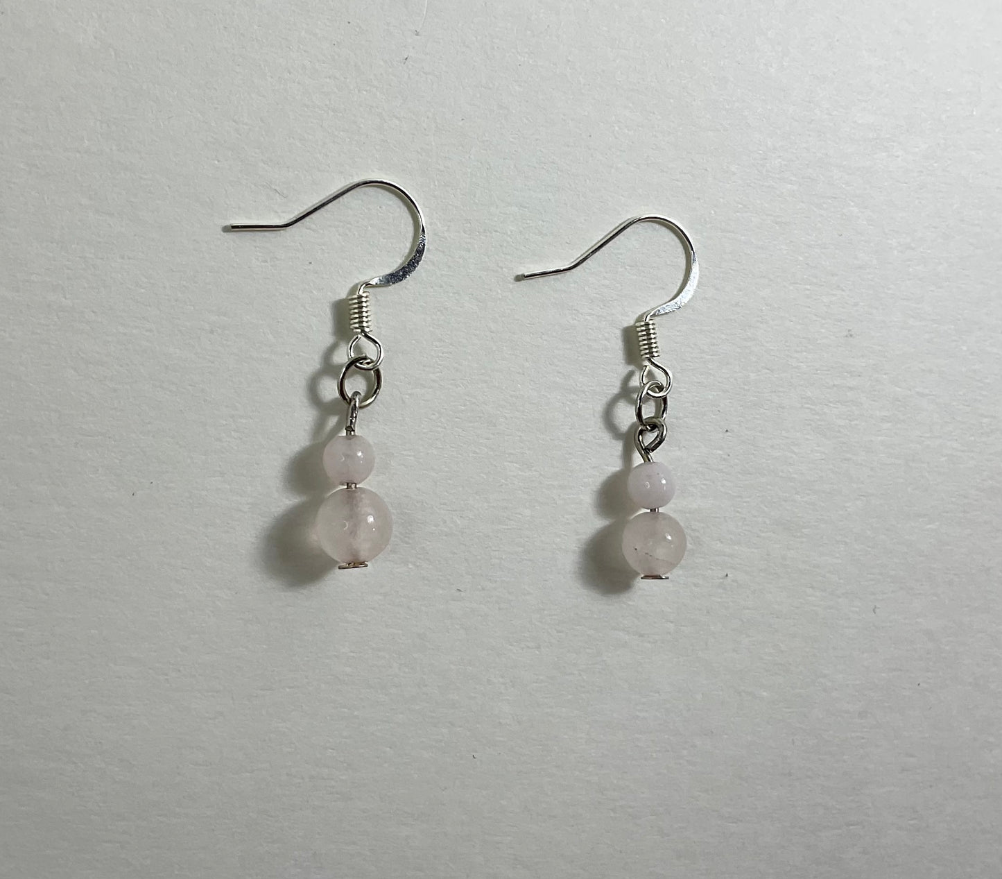 Rose Quartz Dangle Earrings