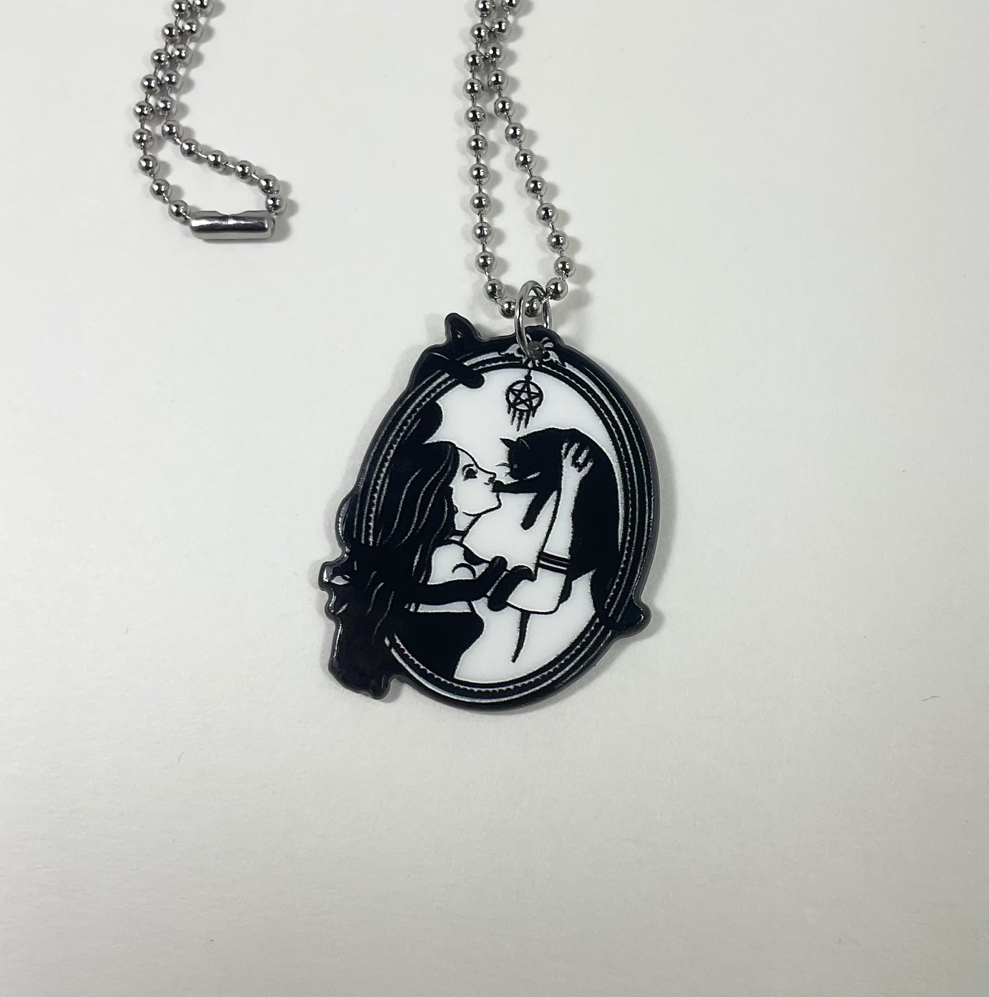 Hekate Witch and Cat Charm