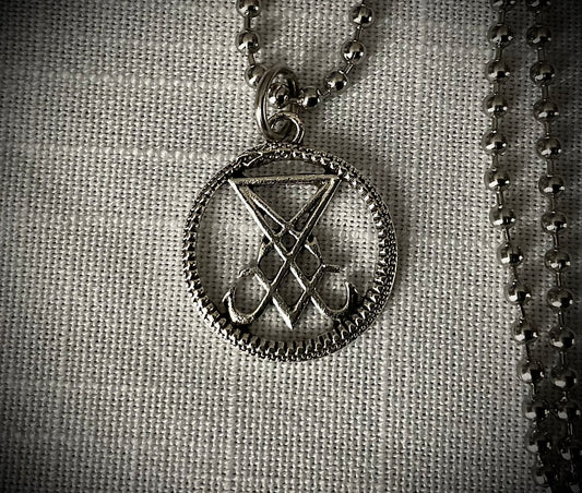 Lucifer Sigil Charm Necklace