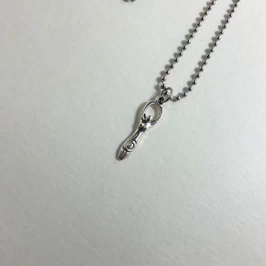 Spiral Goddess Charm Necklace