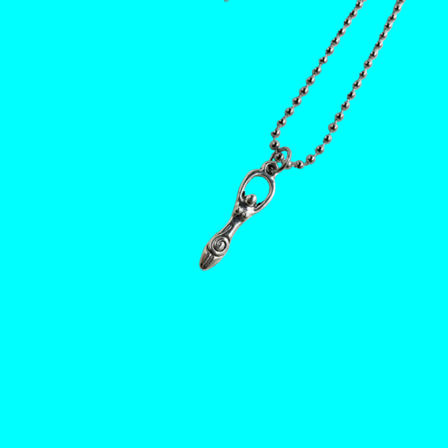 Spiral Goddess Charm Necklace