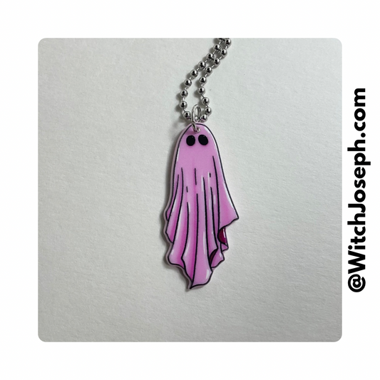 Pink Ghost Charm