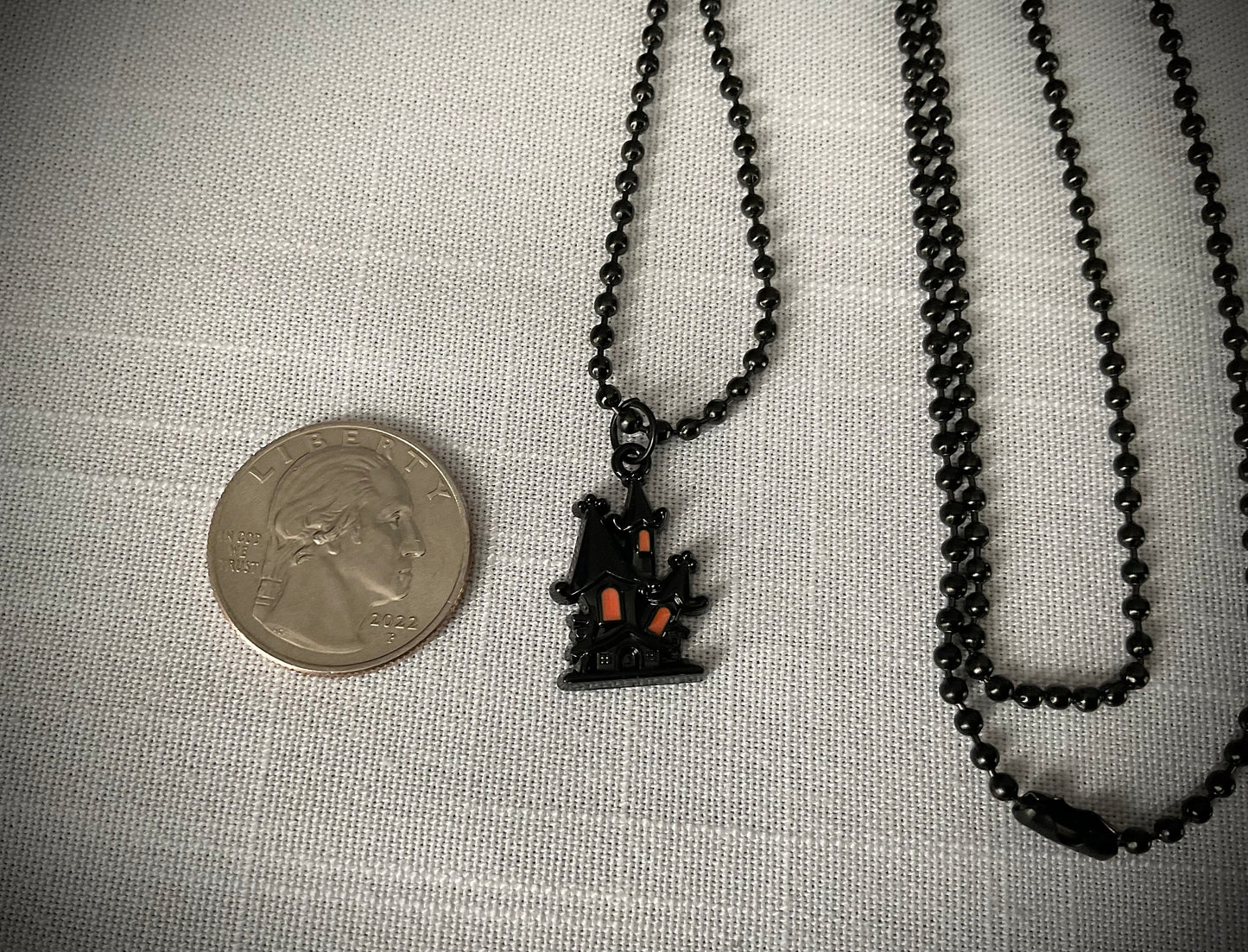 Haunted House Charm Necklace