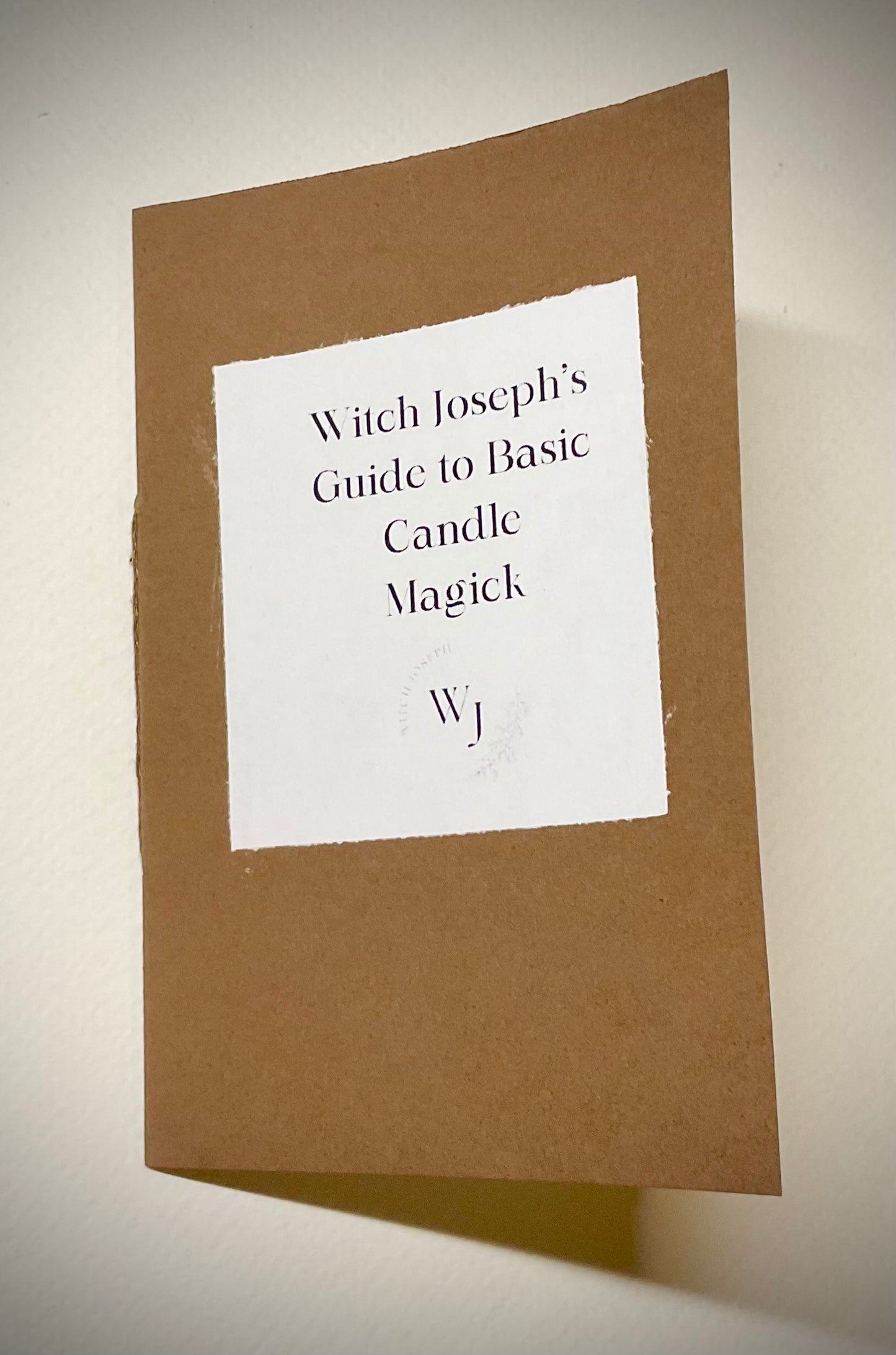 Witch Josephs Guide to Basic Candle Magick Zine