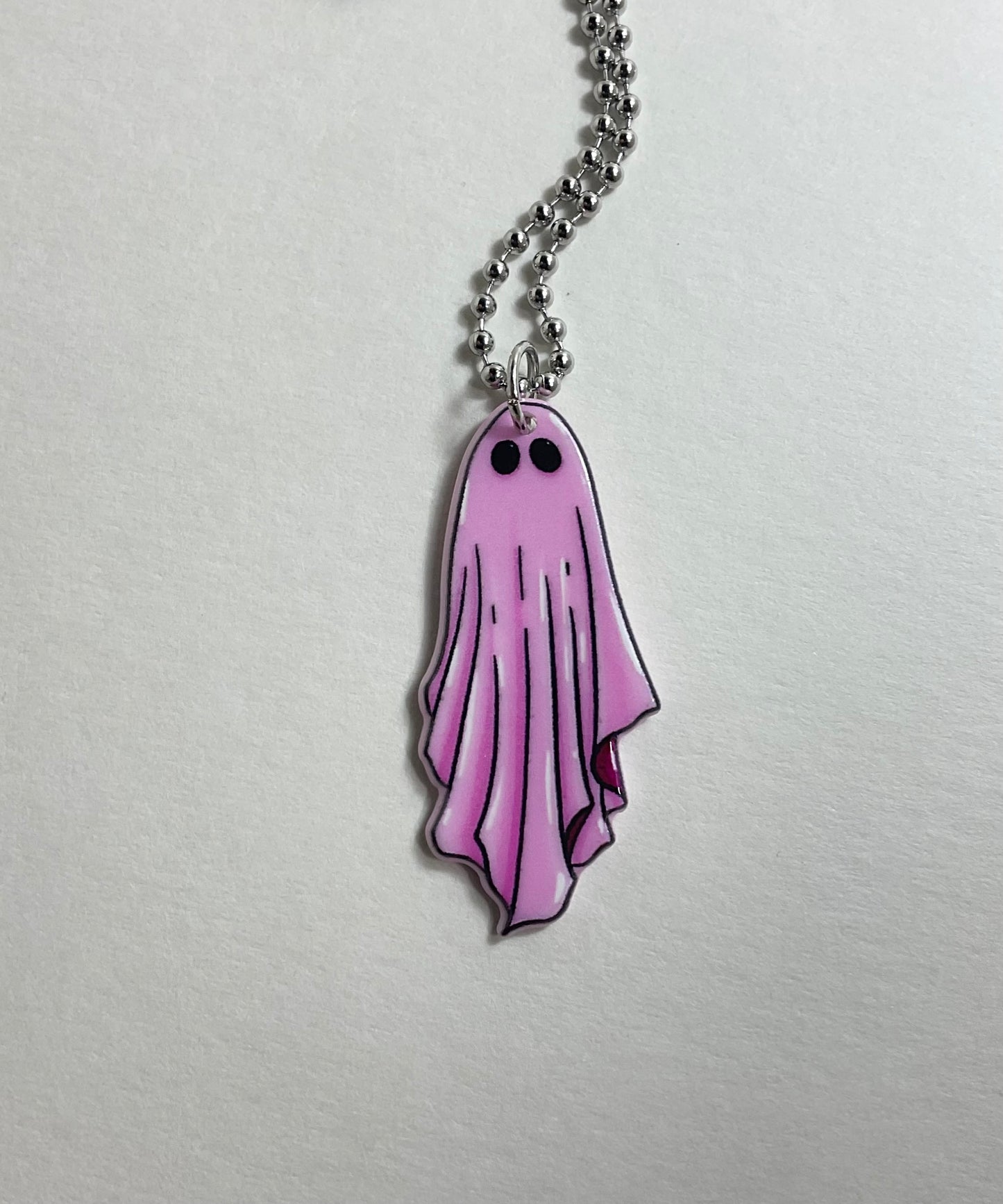 Pink Ghost Charm