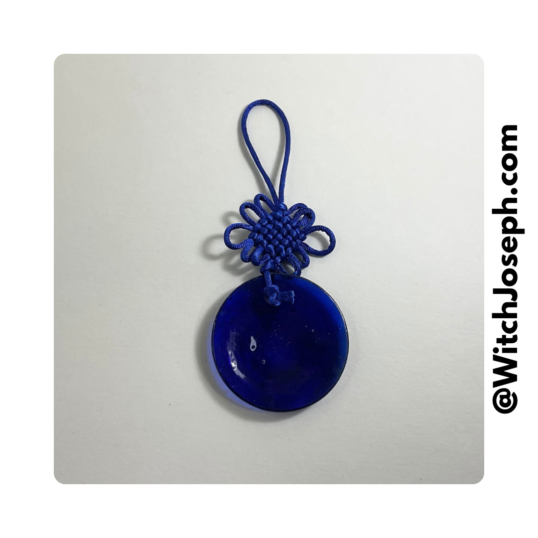 Evil Eye Wall Hanging With Blue Nylon Hanger