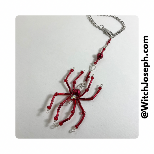 Spider Sun Catcher Red