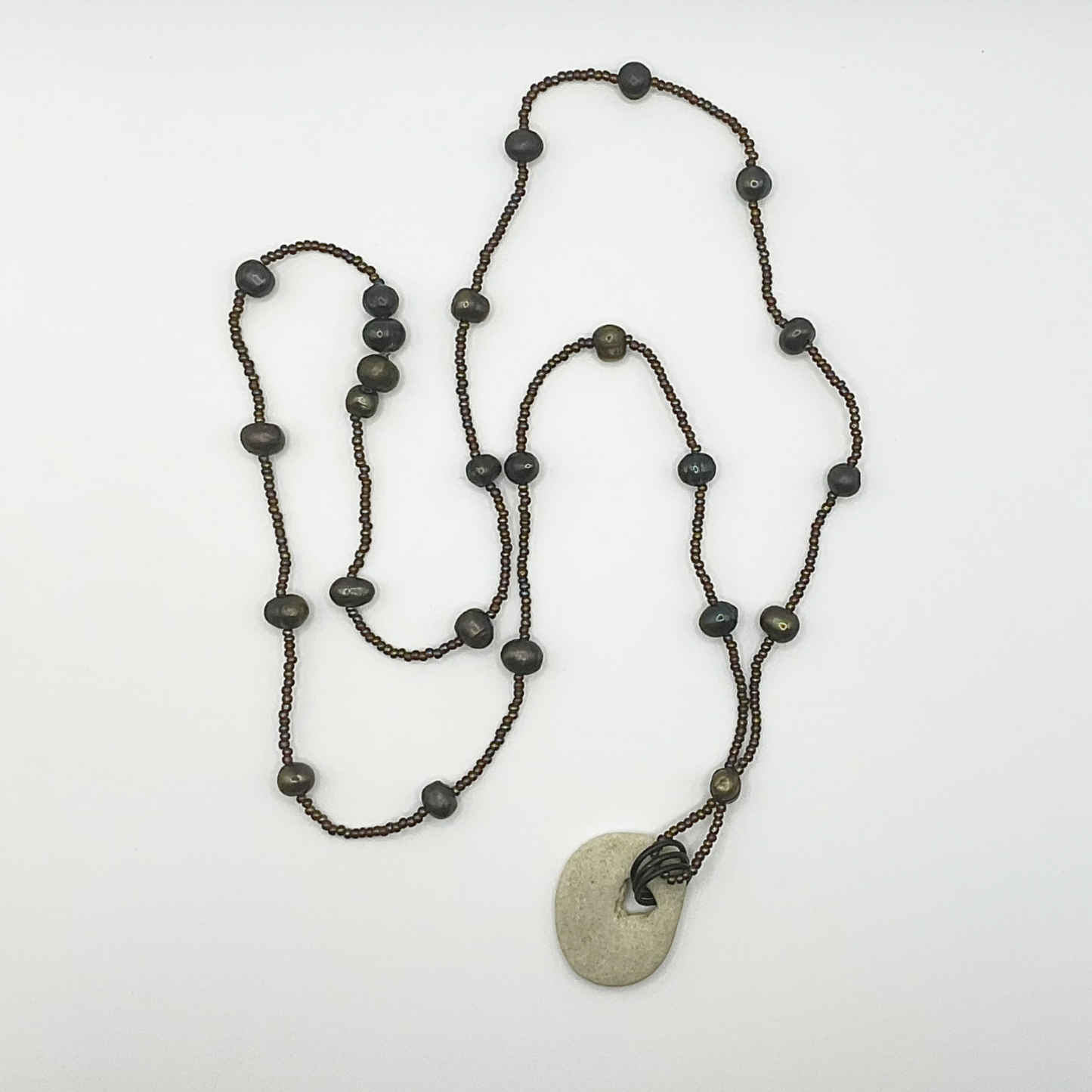 Beaded Fairy Stone Necklace