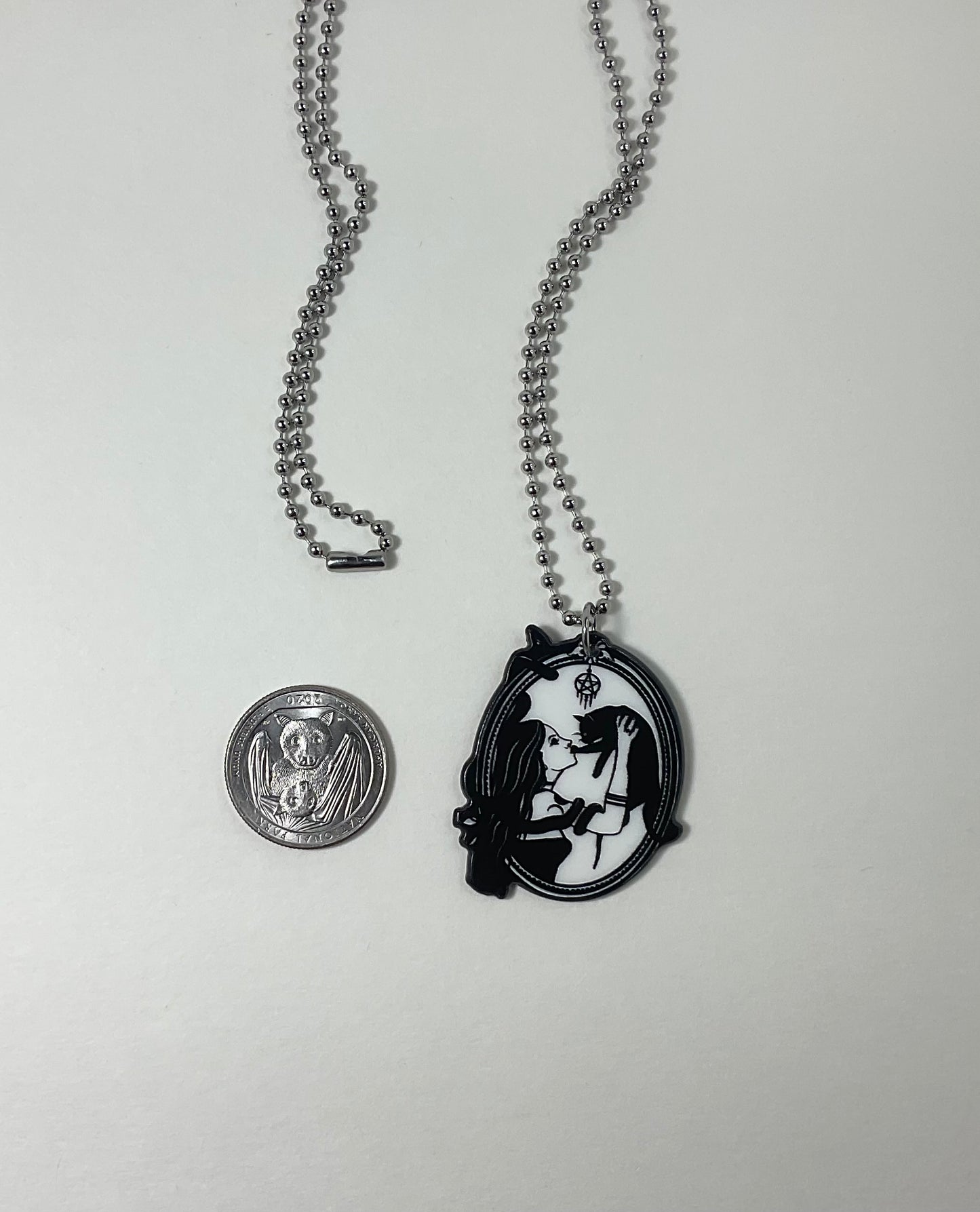 Hekate Witch and Cat Charm