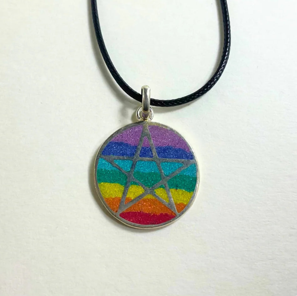 Rainbow Pride Pentacle