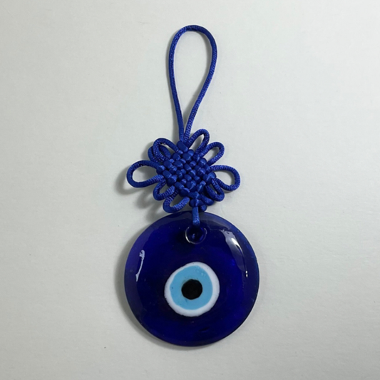 Evil Eye Wall Hanging With Blue Nylon Hanger
