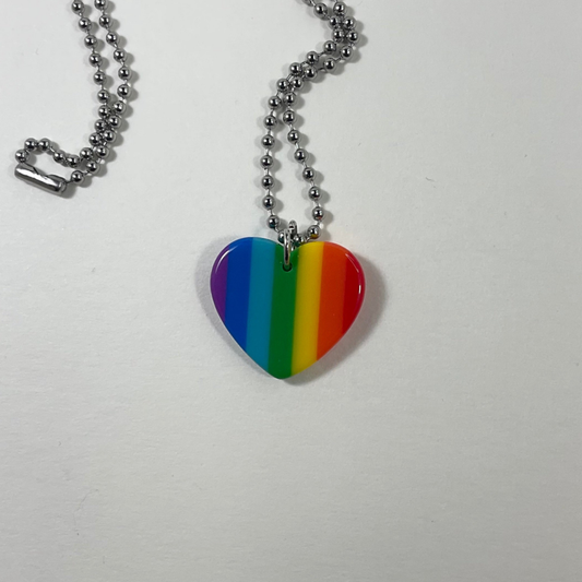 Rainbow Heart Charm