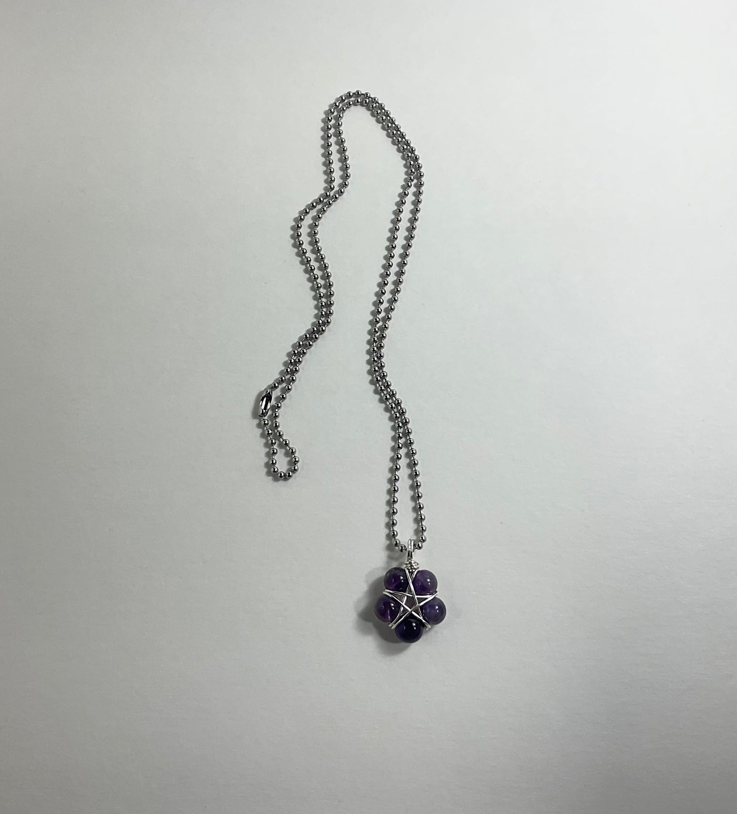 Amethyst Bead Pentagram