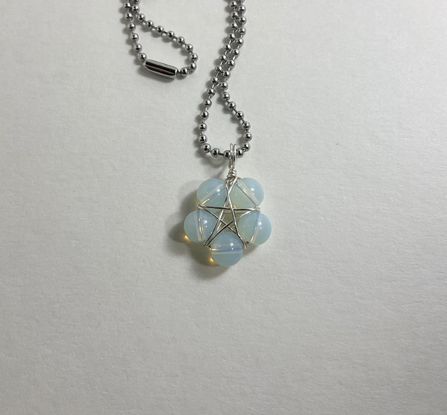 Opalite Bead Pentagram