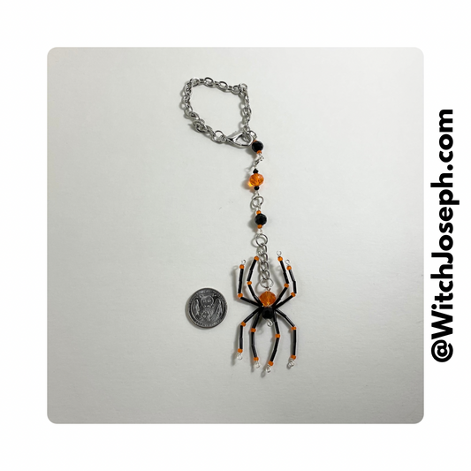 Spider Sun Catcher Orange and Black