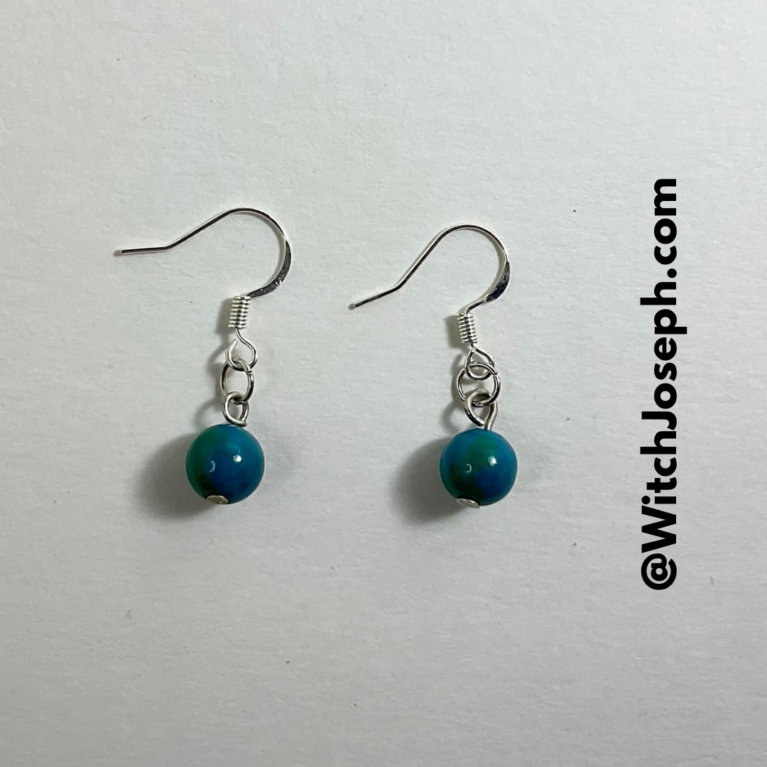 Chrysocolla Dangle Earrings