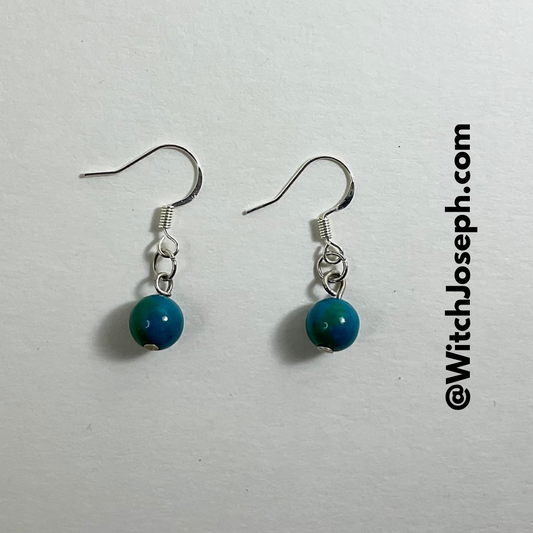 Chrysocolla Dangle Earrings