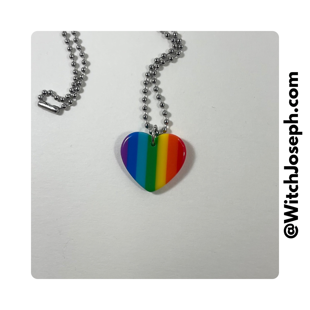 Rainbow Heart Charm