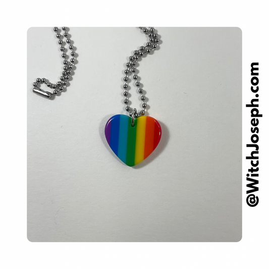 Rainbow Heart Charm