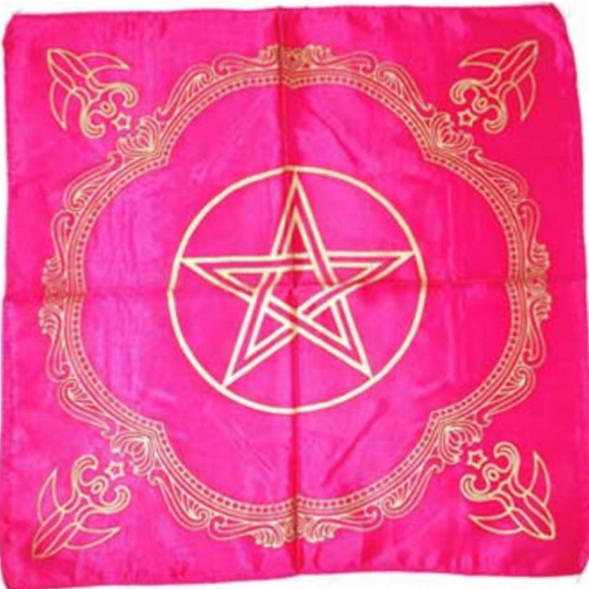 Pink Pentagram Altar Cloth