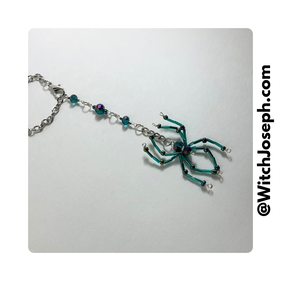 Spider Sun Catcher Turquoise