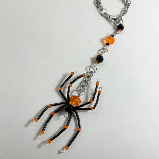 Spider Sun Catcher Orange and Black