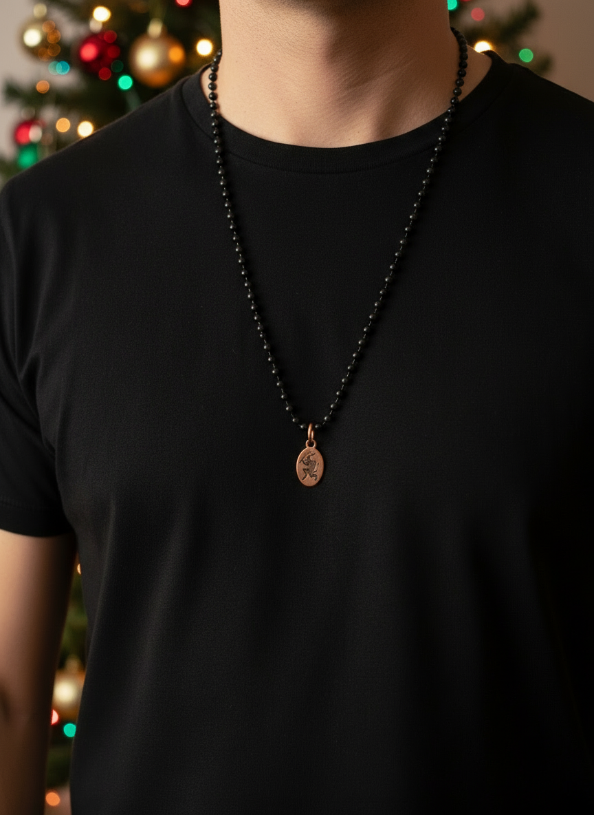 Krampus Holiday Copper Necklace