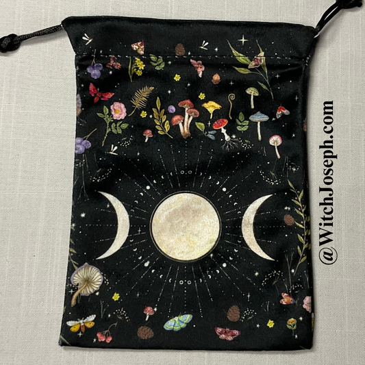 Triple Moon Goddess Symbol Tarot Bag