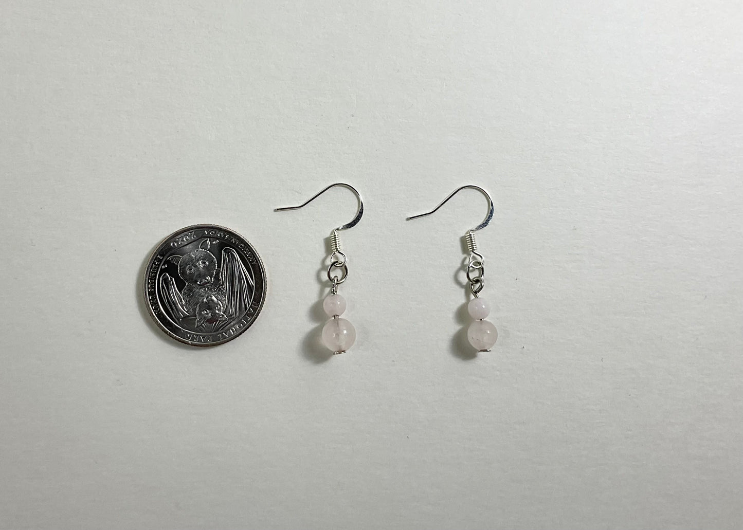 Rose Quartz Dangle Earrings