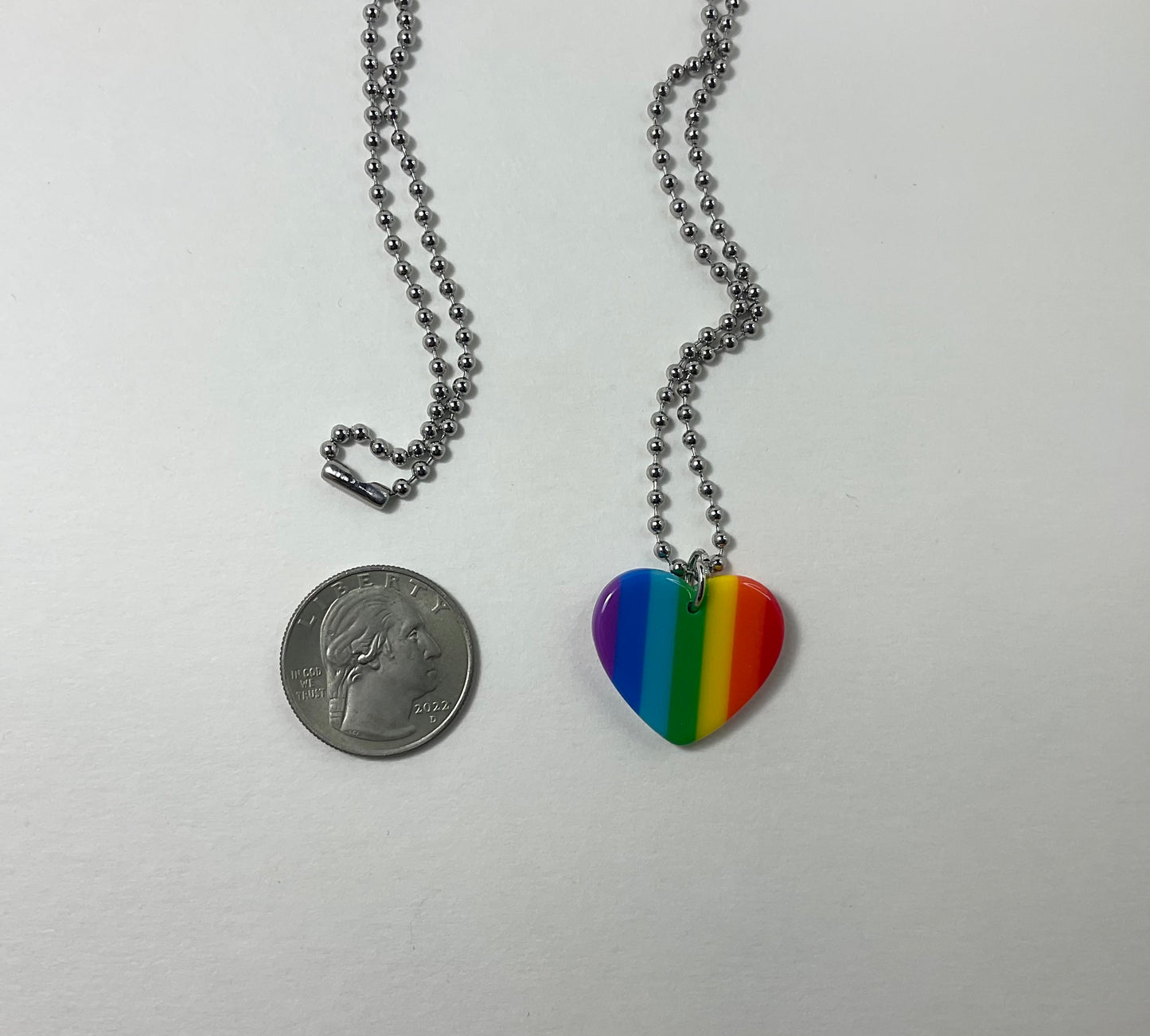 Rainbow Heart Charm