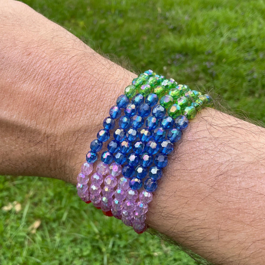 Rainbow Pride Stretch Bracelets Multi