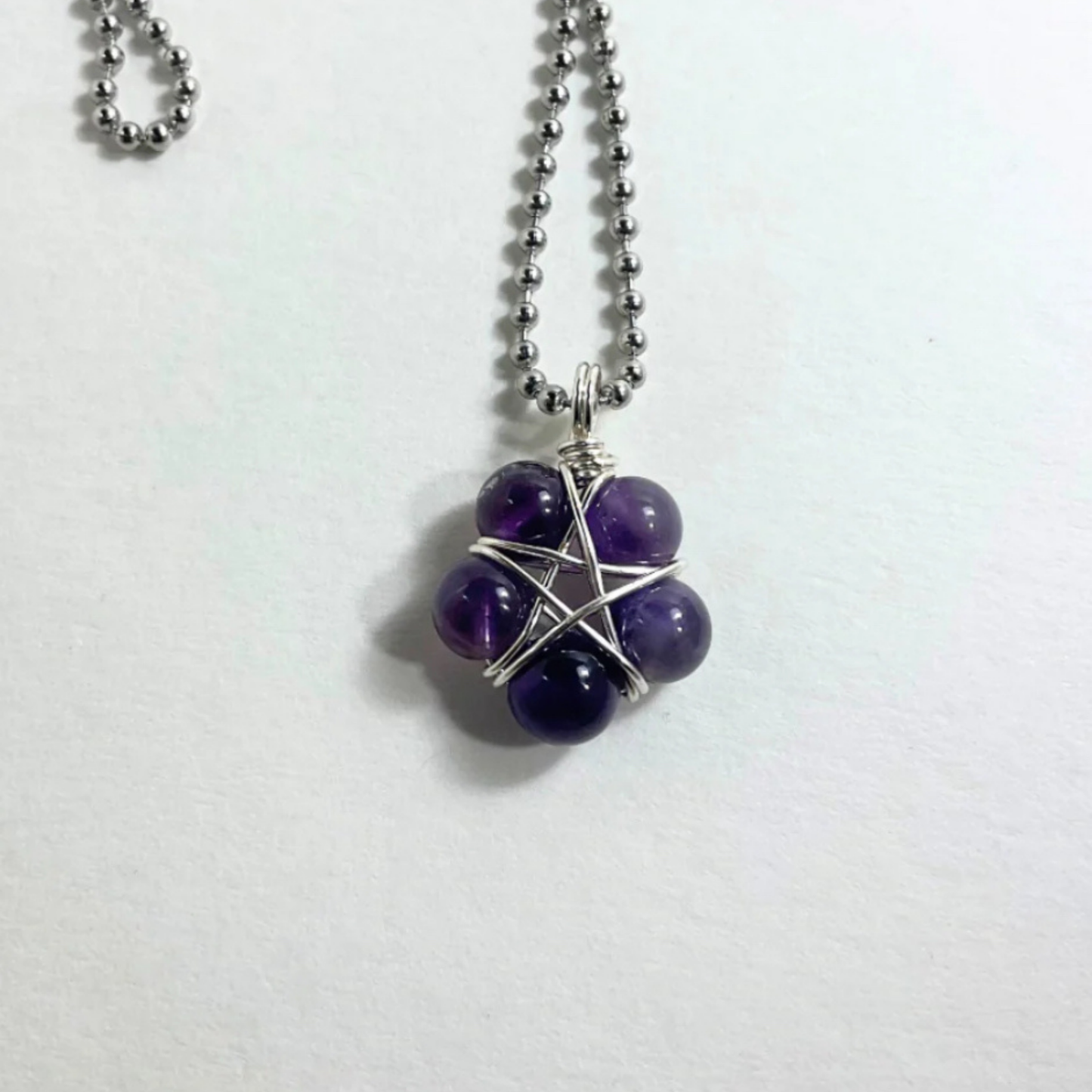 Amethyst Bead Pentagram