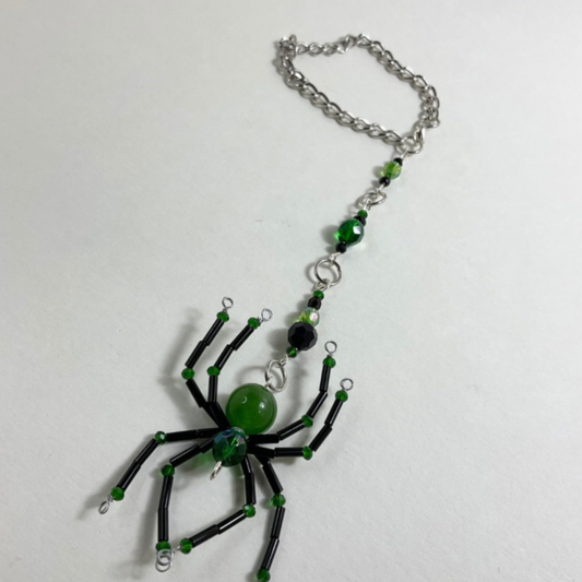 Spider Sun Catcher Green and Black