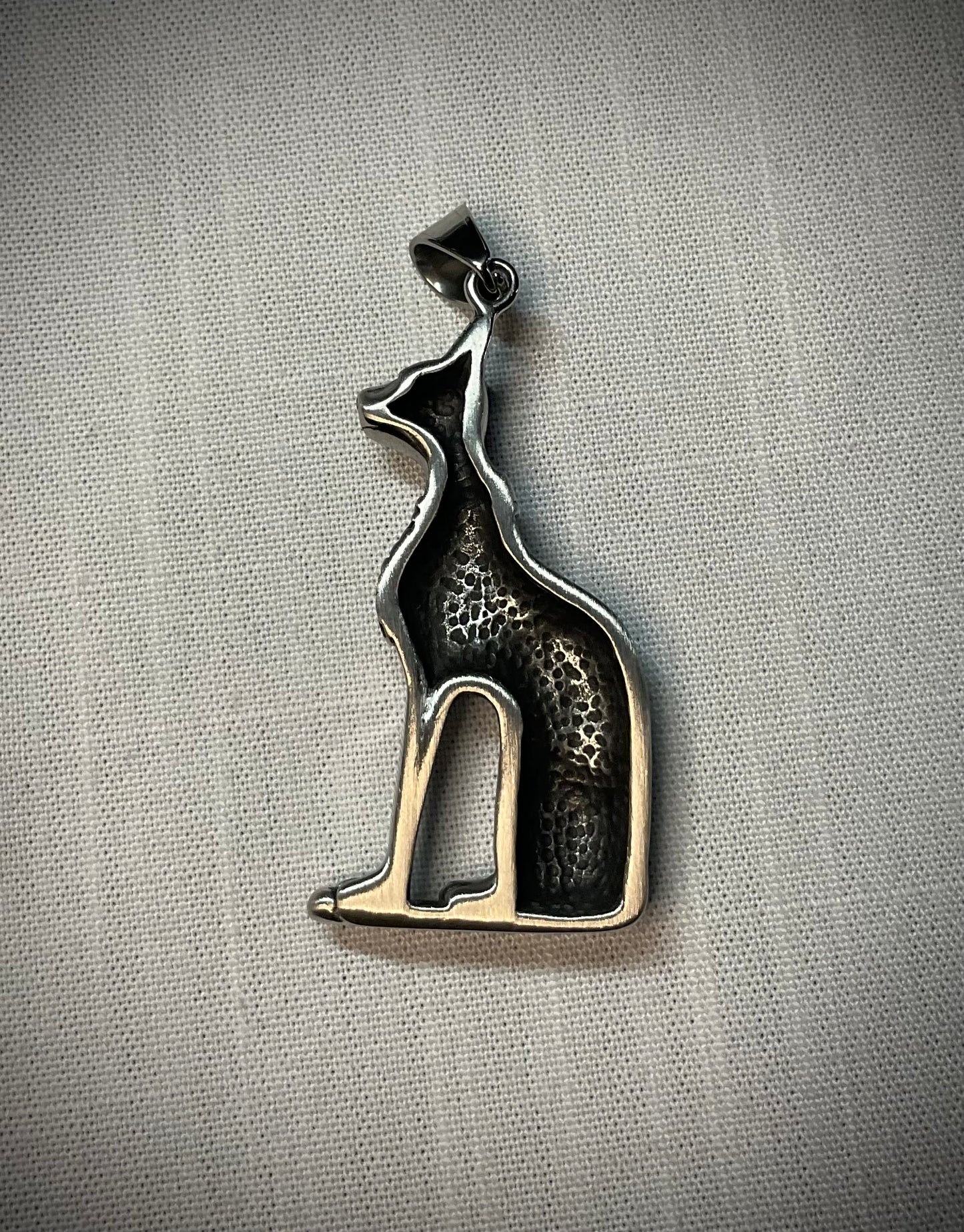 Bastet Steel Pendant