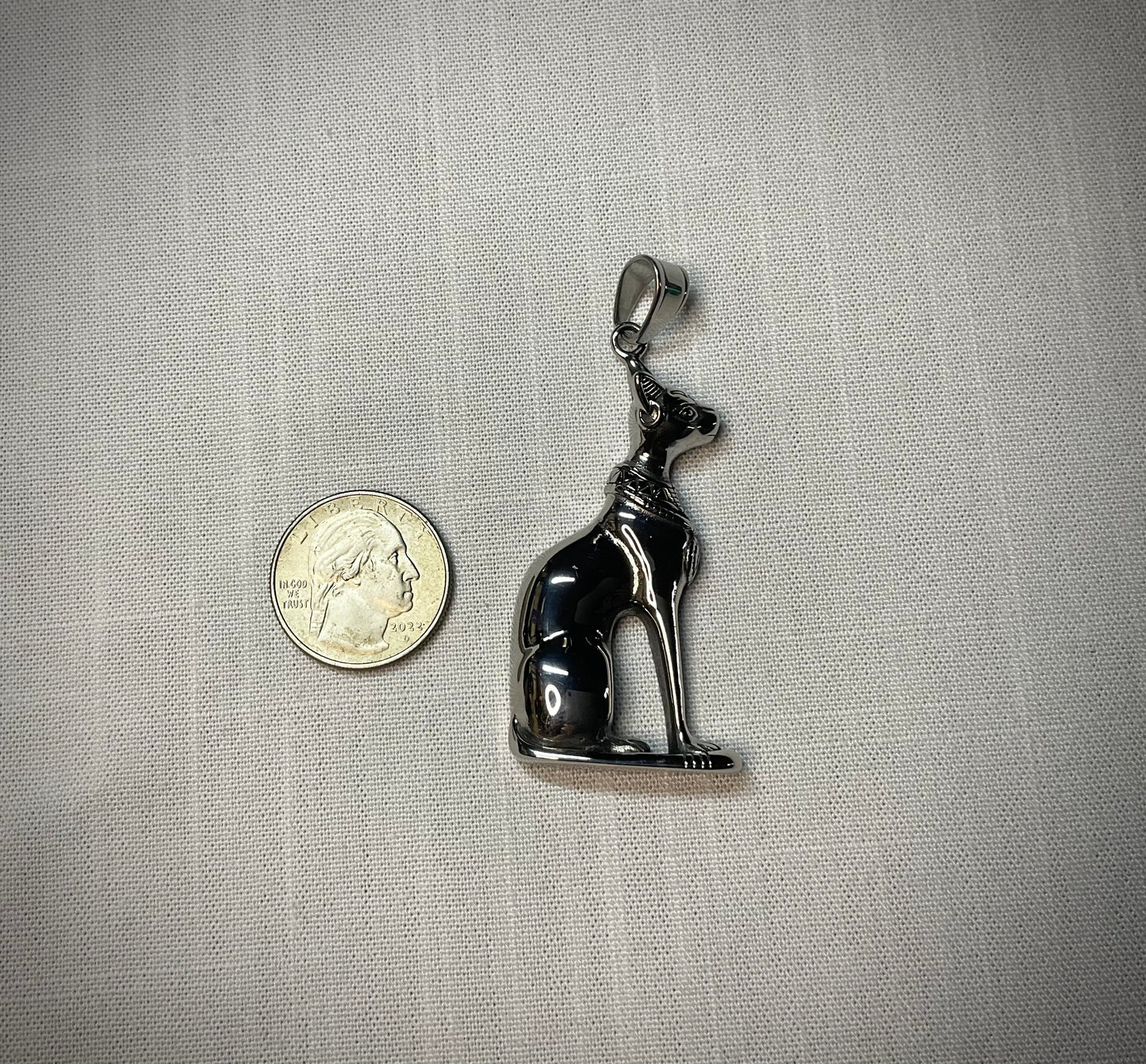 Bastet Steel Pendant