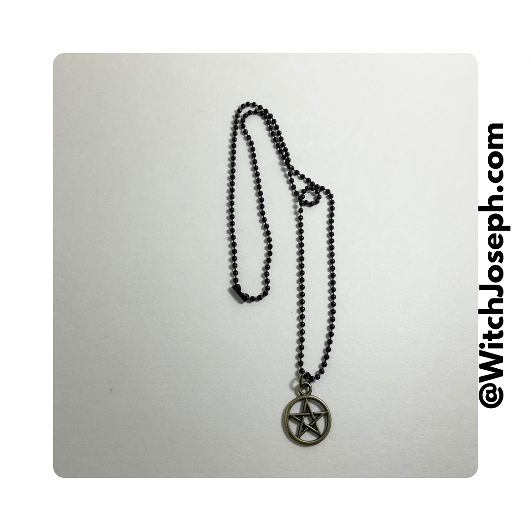 Bronze Tone Pentacle Charm