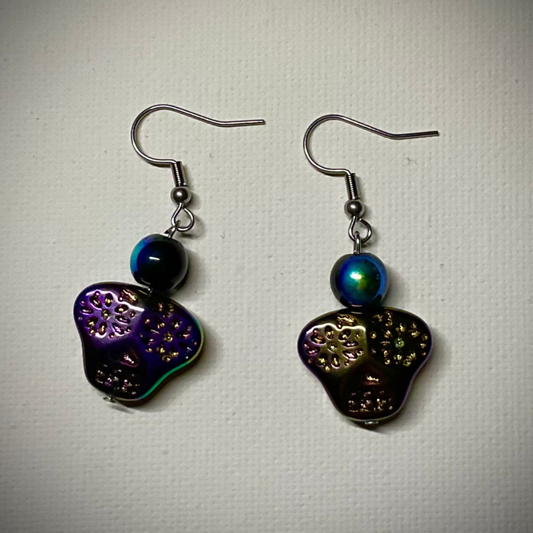 Multi Color Skull Earrings