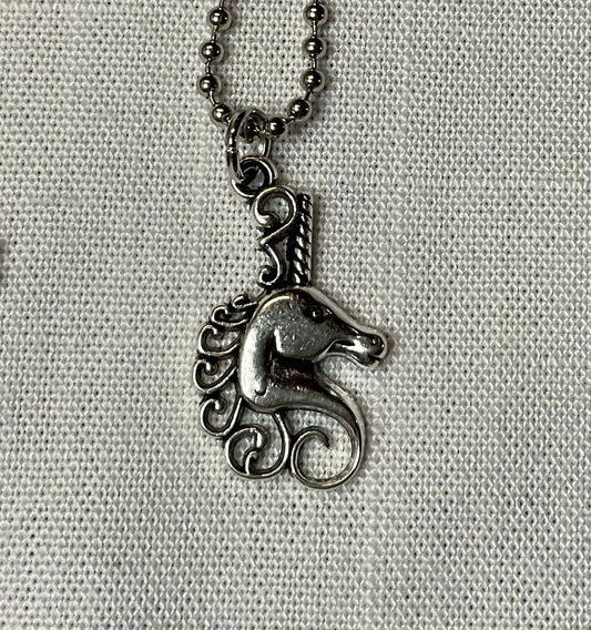 Unicorn Bust Charm Necklace