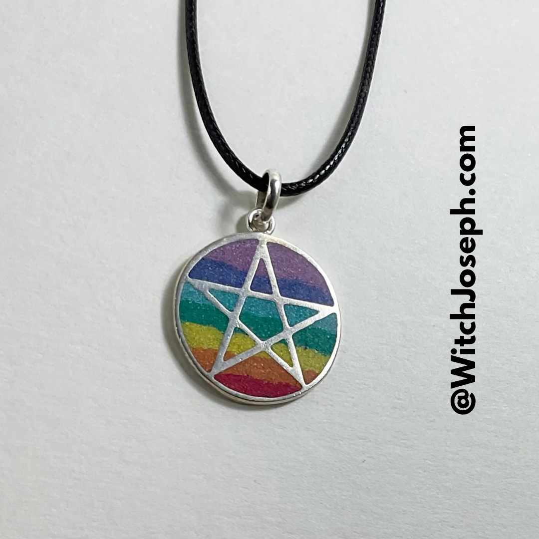 Rainbow Pride Pentacle