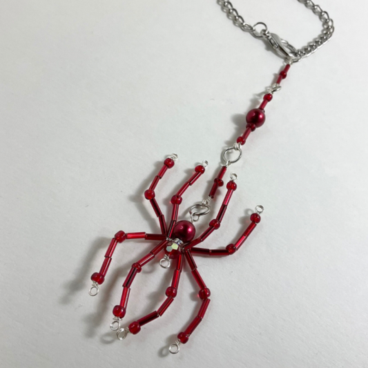 Spider Sun Catcher Red