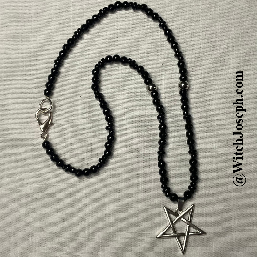 Inverted Pentagram Talisman Choker Length