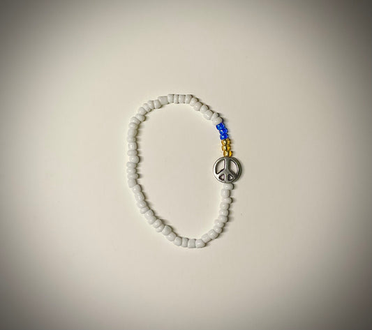 Ukraine Peace Stretch Bracelet